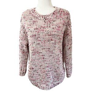 Harper Heritage Women's Sweater Size M Chunky Knit Speckled Confetti Long Sleeve